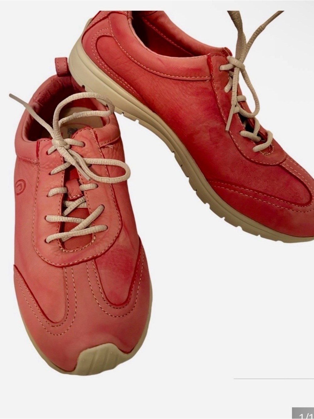 ROCKPORT Pink Leather Sport/Casual Shoes Size 7.5